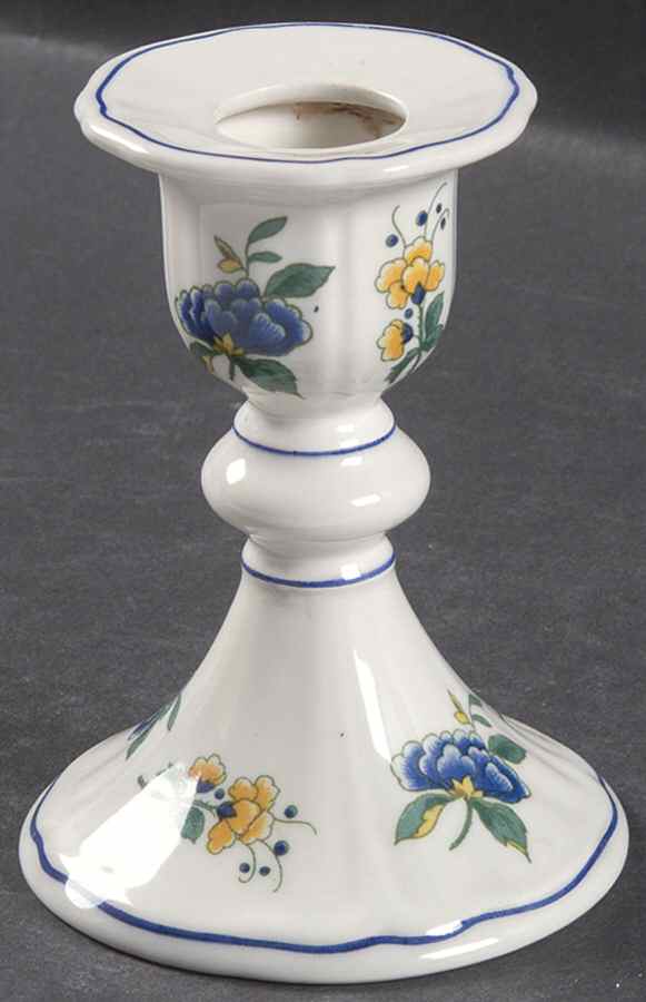 Phoenix Blau (No Paneled Rim) Small Candlestick by Villeroy & Boch-1