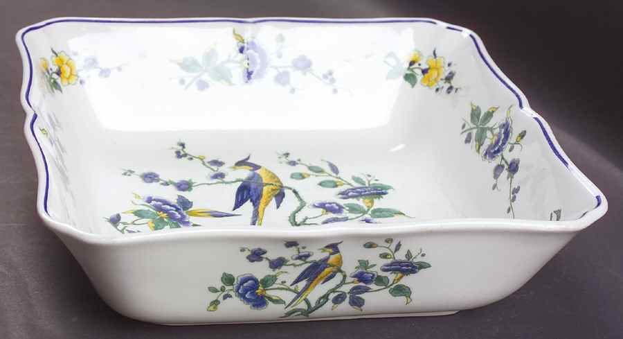Phoenix Blau (No Paneled Rim) 8" Square Vegetable Bowl by Villeroy & Boch-1