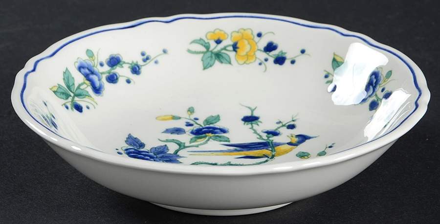 Phoenix Blau (No Paneled Rim) Fruit/Dessert (Sauce) Bowl by Villeroy & Boch-1