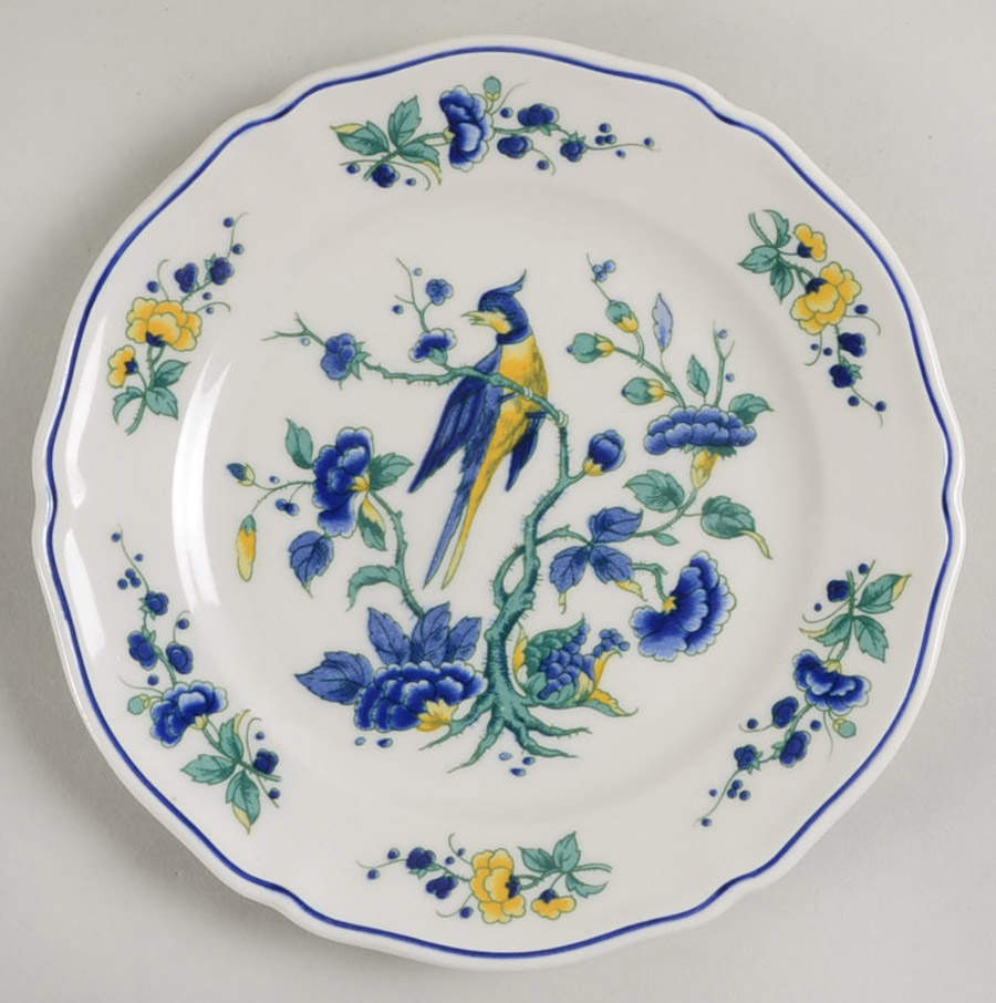 Phoenix Blau (Paneled Rim) Bread & Butter Plate by Villeroy & Boch-1