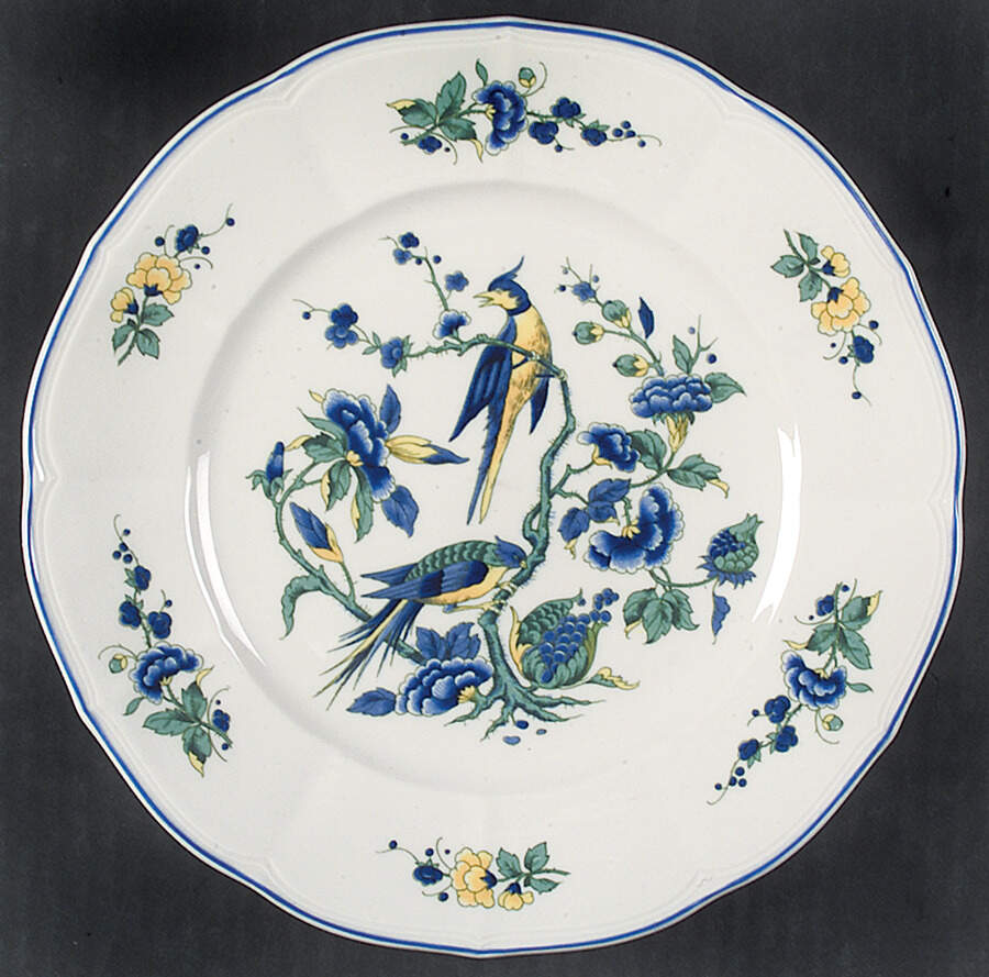 Phoenix Blau (Paneled Rim) Salad Plate by Villeroy & Boch-1