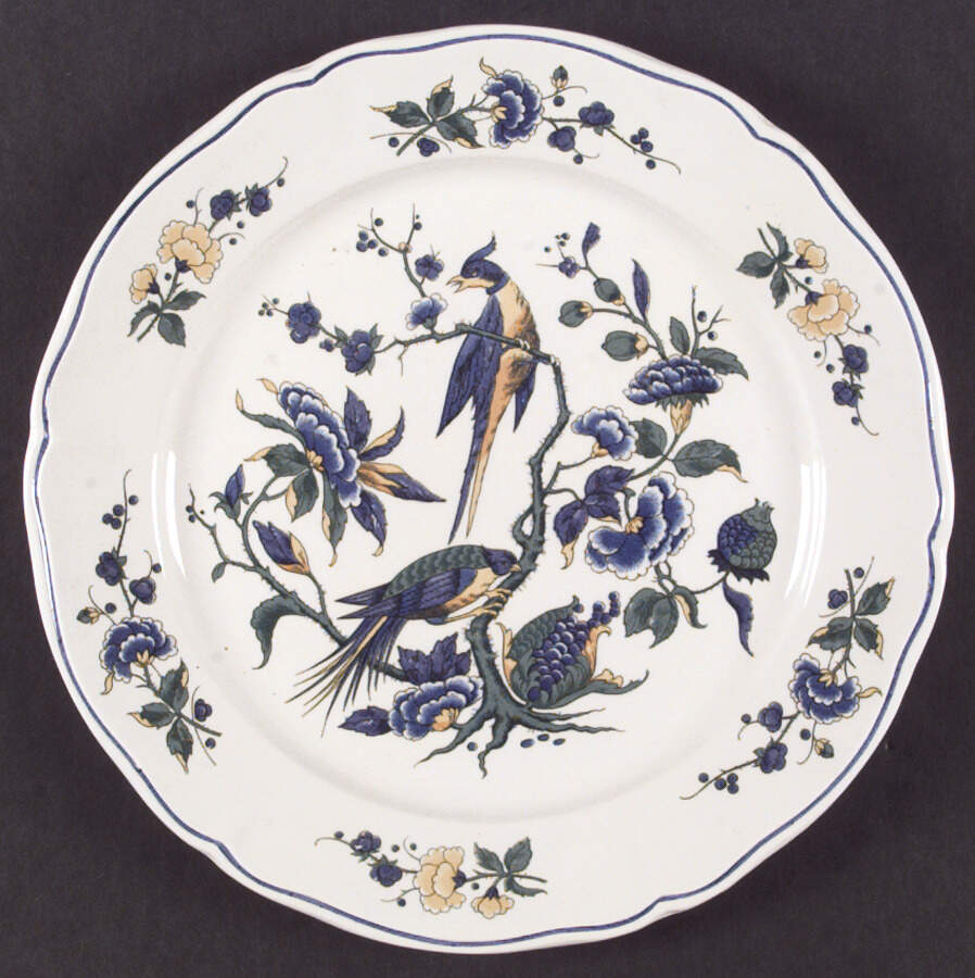Phoenix Blau (Paneled Rim) Dinner Plate by Villeroy & Boch-1