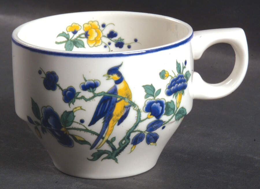 Phoenix Blau (Paneled Rim) Flat Cup by Villeroy & Boch-1