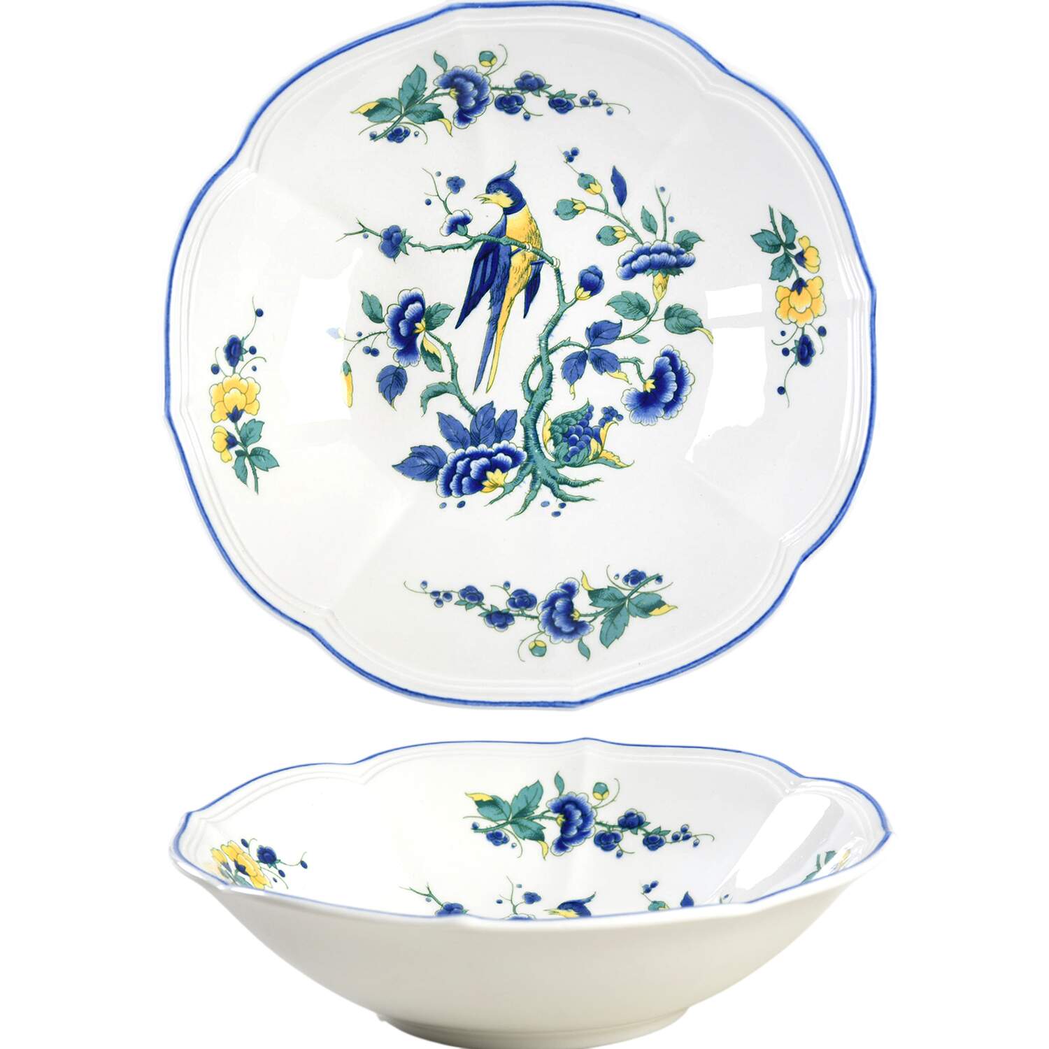 Phoenix Blau (Paneled Rim) Soup/Cereal Bowl by Villeroy & Boch-1