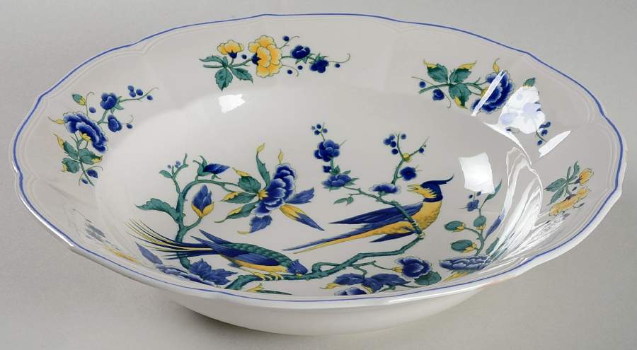 Phoenix Blau (Paneled Rim) 10" Round Vegetable Bowl by Villeroy & Boch-1