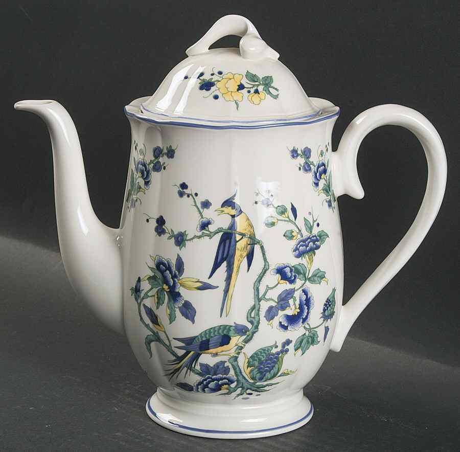 Phoenix Blau (Paneled Rim) Coffee Pot & Lid by Villeroy & Boch-1
