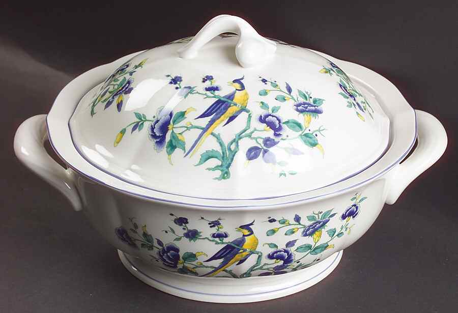 Phoenix Blau (Paneled Rim) Tureen &  Lid by Villeroy & Boch-1