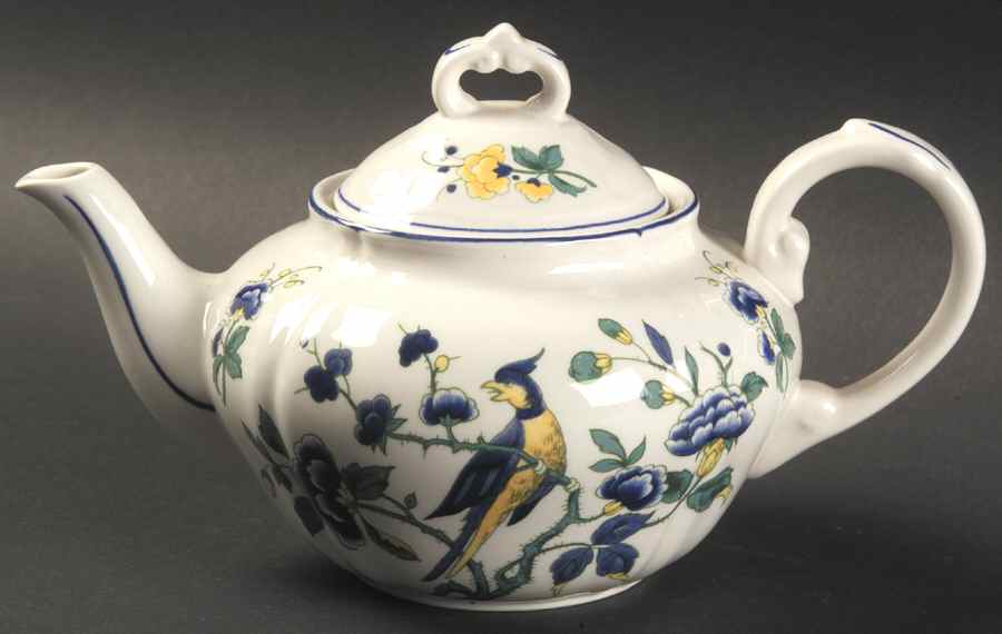 Phoenix Blau (Paneled Rim) Mini Teapot & Lid by Villeroy & Boch-1