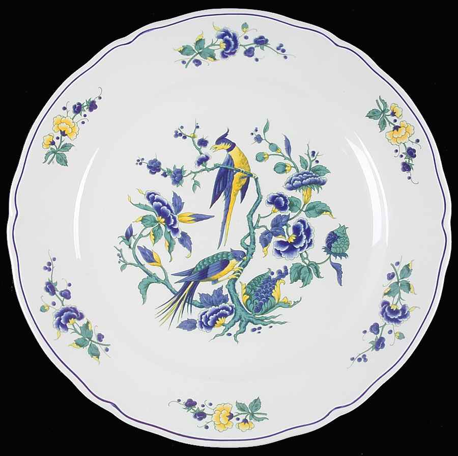 Phoenix Blau (Paneled Rim) 12" Chop Plate (Round Platter) by Villeroy & Boch-1