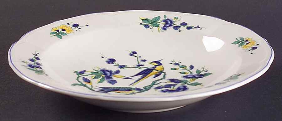 Phoenix Blau (Paneled Rim) Rim Soup Bowl by Villeroy & Boch-1