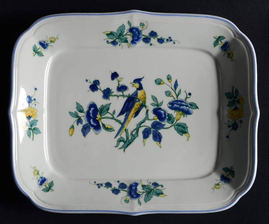 Phoenix Blau (Paneled Rim) Butter Tray by Villeroy & Boch-1