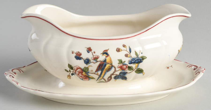 Phoenix (Multicolor) Gravy Boat with Attached Underplate by Villeroy & Boch-1