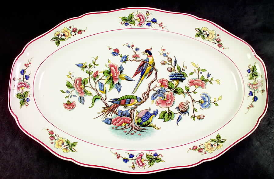 Phoenix (Multicolor) 18" Oval Serving Platter by Villeroy & Boch-1