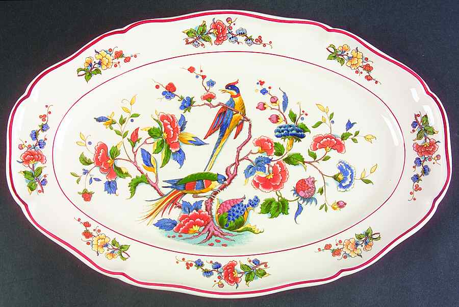 Phoenix (Multicolor) 14" Oval Serving Platter by Villeroy & Boch-1