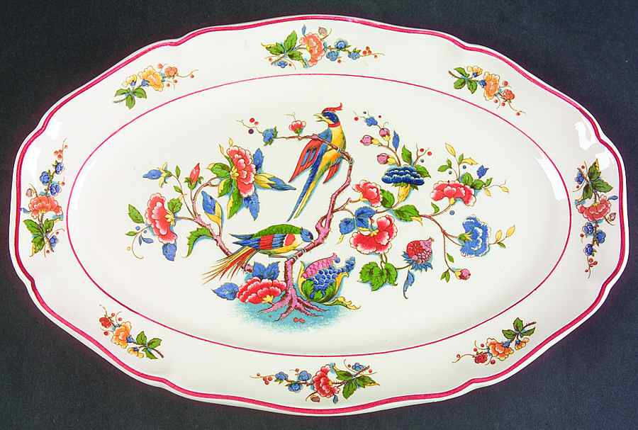 Phoenix (Multicolor) 12" Oval Serving Platter by Villeroy & Boch-1