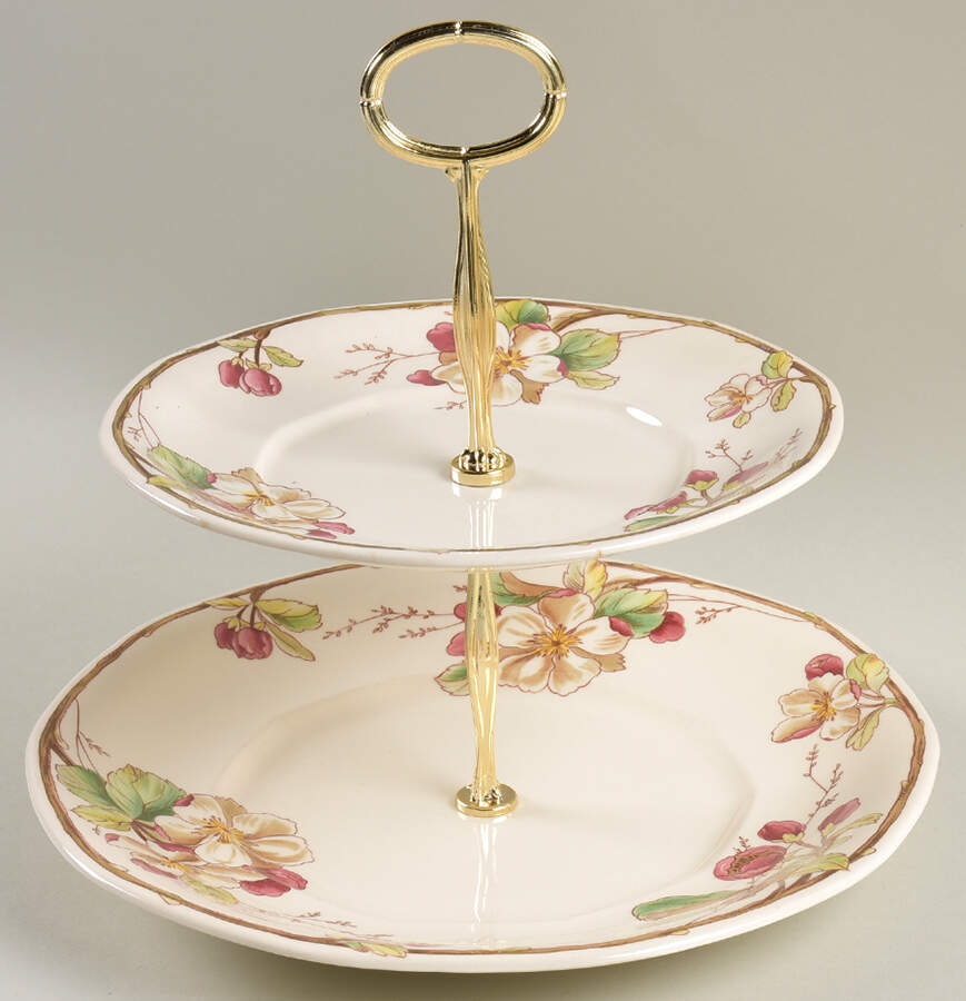 Portobello 6 5/8"-10"  2 Tiered Serving Tray (Dp, Sp) HC by Villeroy & Boch-1