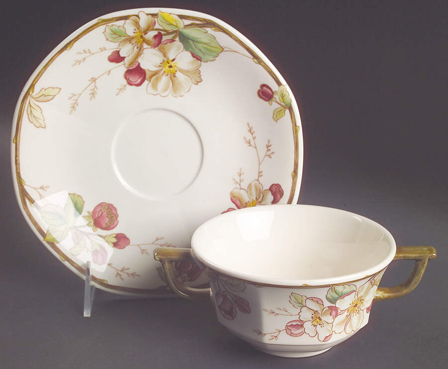 Portobello Flat Cream Soup Bowl & Saucer Set by Villeroy & Boch-1
