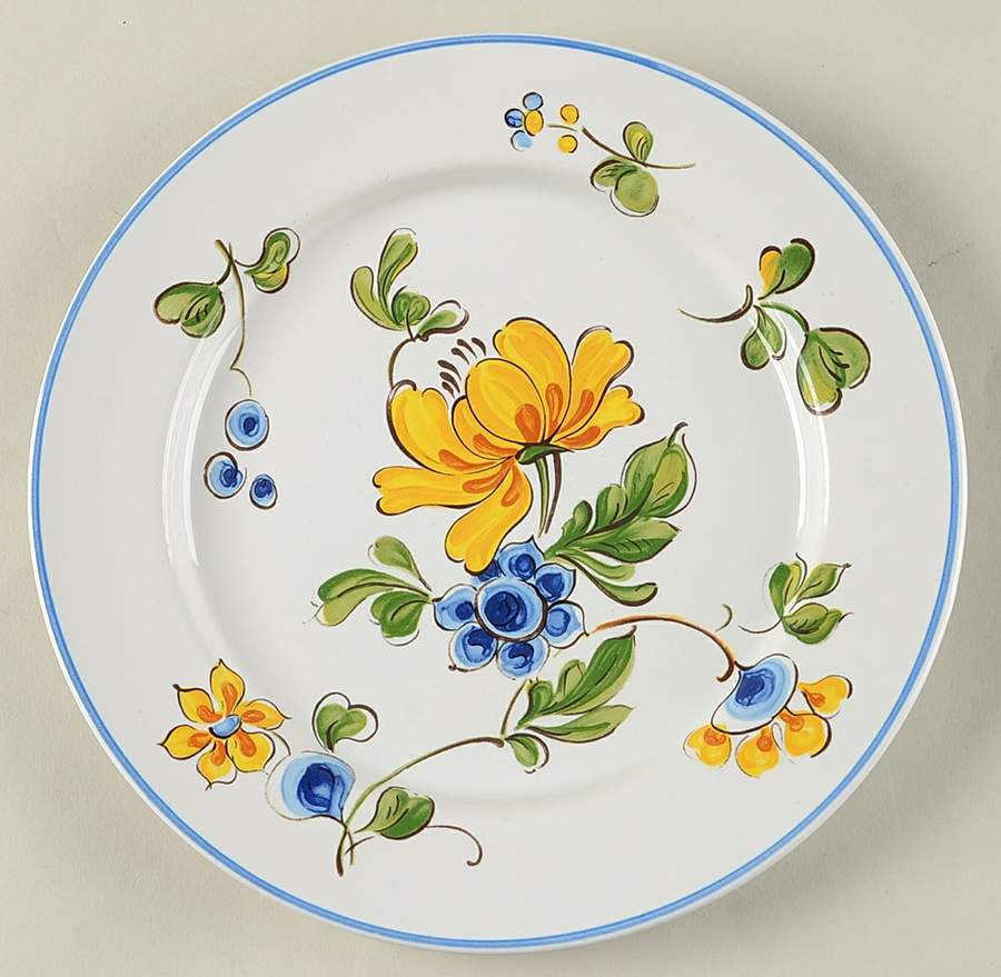 Provence (Blue & Yellow Flowers) Salad Plate by Villeroy & Boch-1