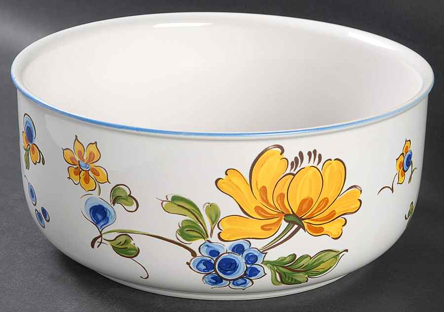 Provence (Blue & Yellow Flowers) 7" Round Vegetable Bowl by Villeroy & Boch-1