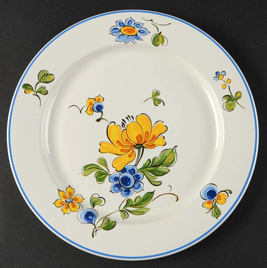Provence (Blue & Yellow Flowers) Luncheon Plate by Villeroy & Boch-1
