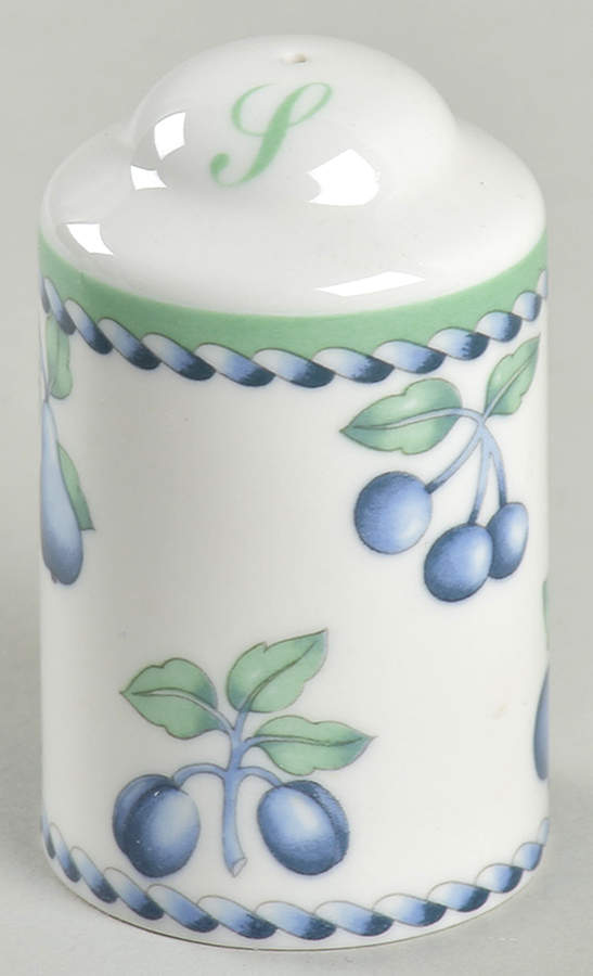 Provence (Blue Weave, Green Trim) Salt Shaker by Villeroy & Boch-1