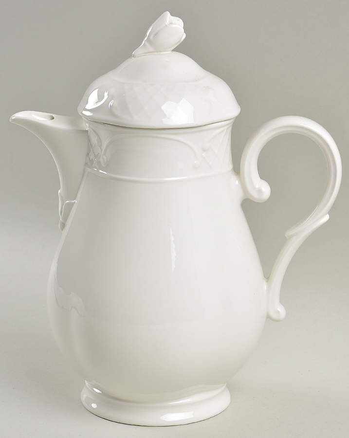 Redoute White Coffee Pot & Lid by Villeroy & Boch-1