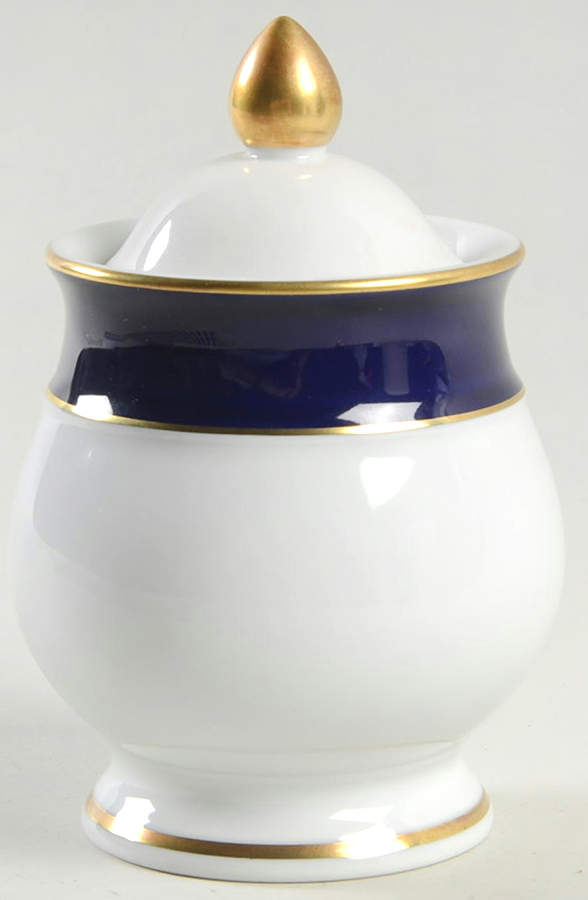 Royal Blue Sugar Bowl & Lid by Villeroy & Boch-1