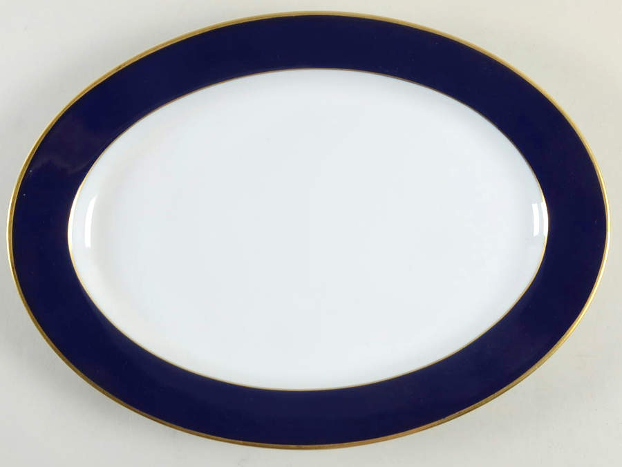 Royal Blue 12" Oval Serving Platter by Villeroy & Boch-1