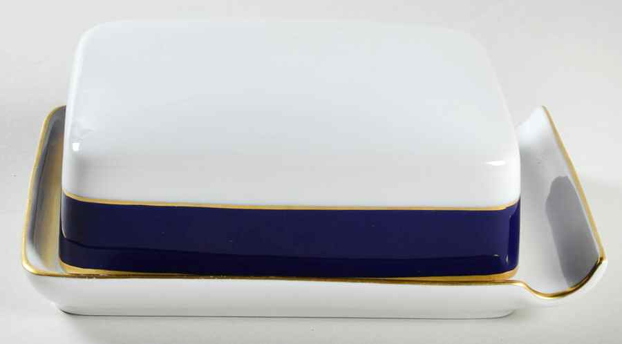Royal Blue Rectangular Covered Butter by Villeroy & Boch-1