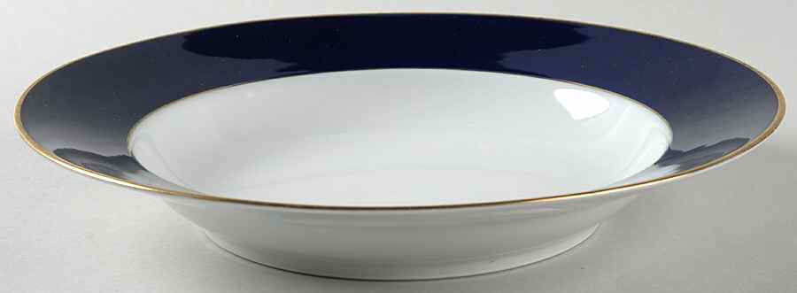 Royal Blue Large Rim Soup Bowl by Villeroy & Boch-1