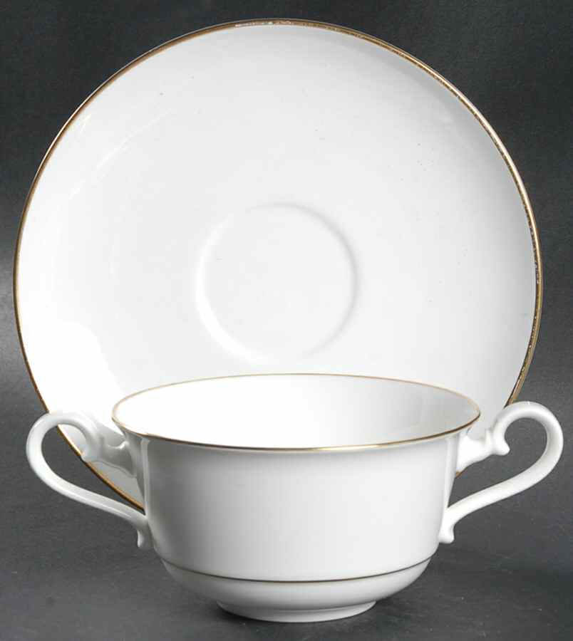 Royal Gold Flat Cream Soup Bowl & Saucer Set by Villeroy & Boch-1