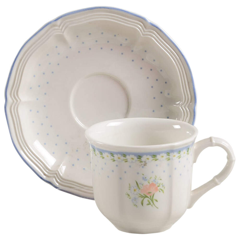Romantica Flat Demitasse Cup & Saucer Set by Villeroy & Boch-1