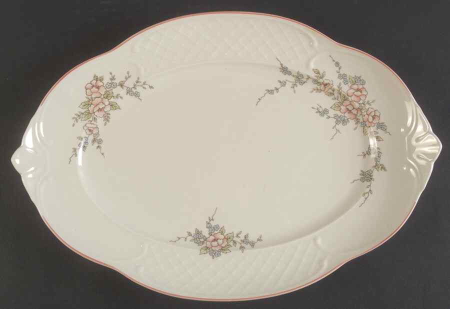Rosette 14" Oval Serving Platter by Villeroy & Boch-1