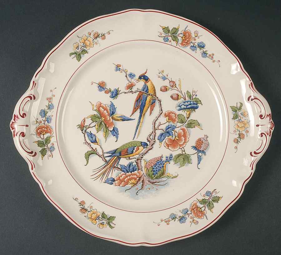 Rouen (Scalloped) Handled Cake Plate by Villeroy & Boch-1