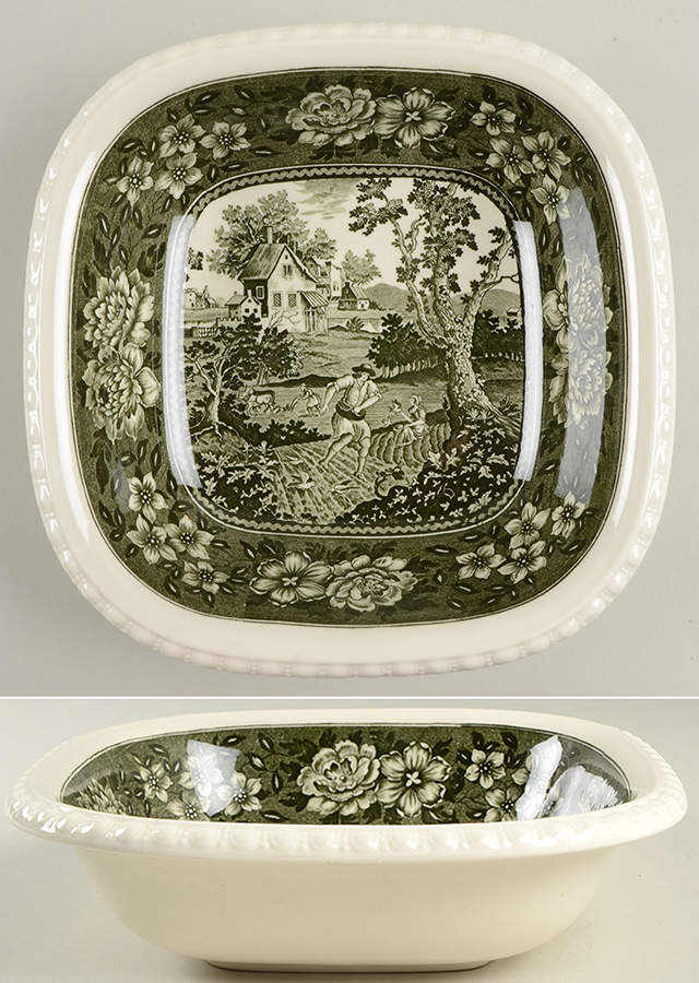 Rusticana Green 9" Square Vegetable Bowl by Villeroy & Boch-1