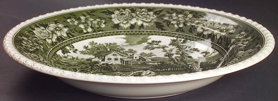 Rusticana Green Deep Round Platter by Villeroy & Boch-1
