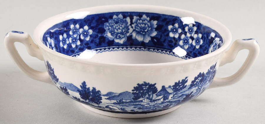 Rusticana Blue Flat Cream Soup Bowl by Villeroy & Boch-1