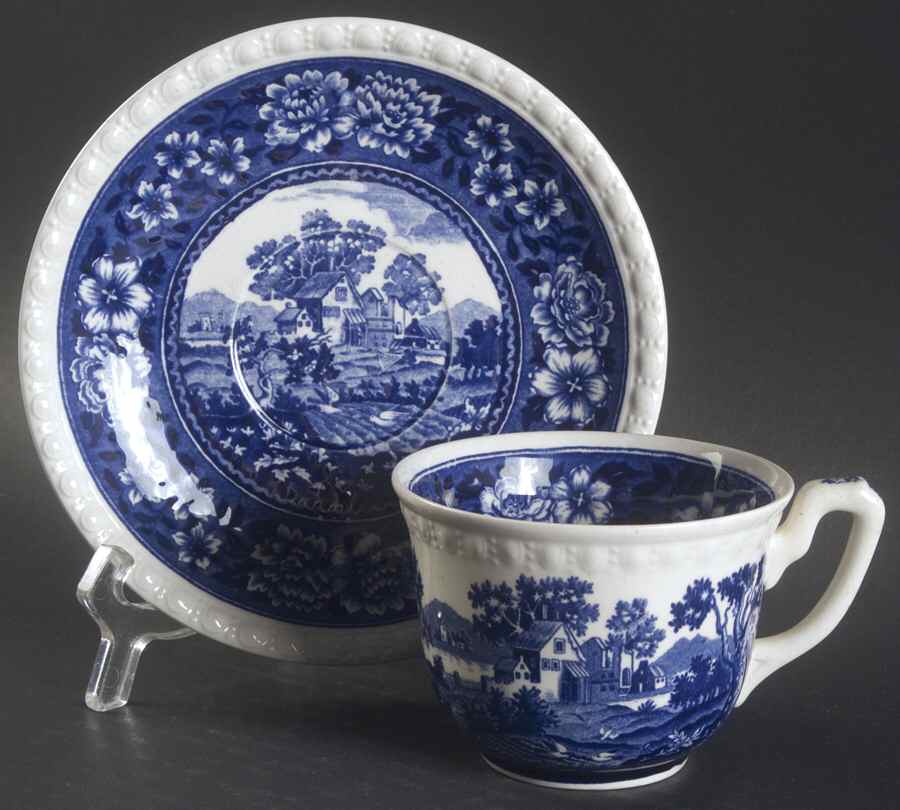 Rusticana Blue Flat Cup & Saucer Set by Villeroy & Boch-1