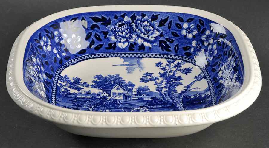 Rusticana Blue 10" Square Vegetable Bowl by Villeroy & Boch-1
