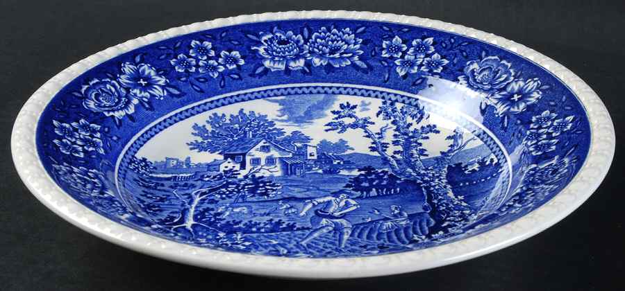 Rusticana Blue Large Rim Soup Bowl by Villeroy & Boch-1