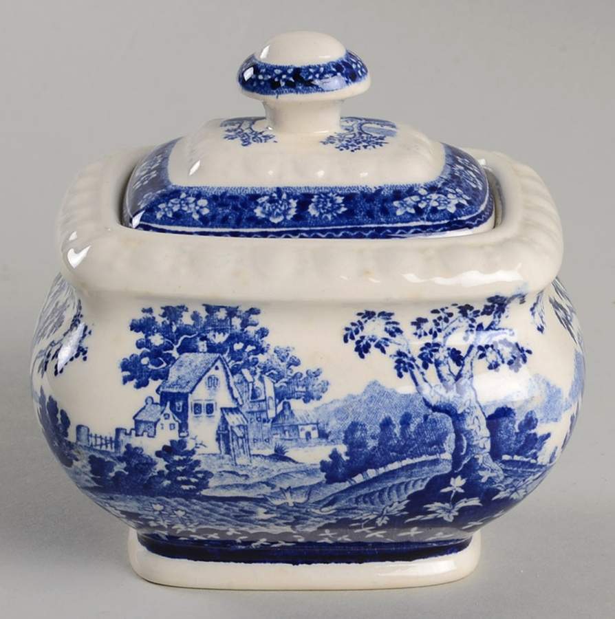 Rusticana Blue Sugar Bowl & Lid by Villeroy & Boch-1