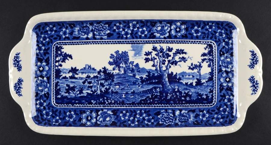 Rusticana Blue Large Sandwich Tray by Villeroy & Boch-1