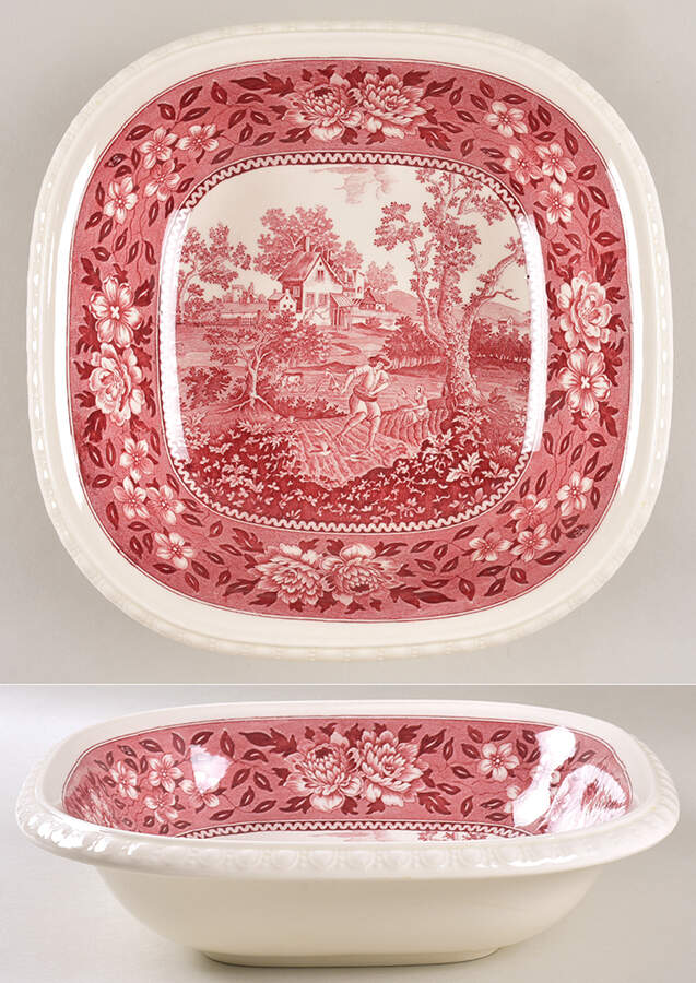 Rusticana Red 10" Square Vegetable Bowl by Villeroy & Boch-1