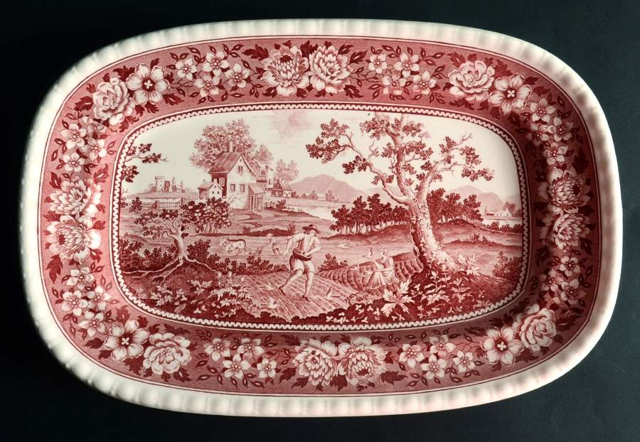 Rusticana Red 14" Oval Serving Platter by Villeroy & Boch-1