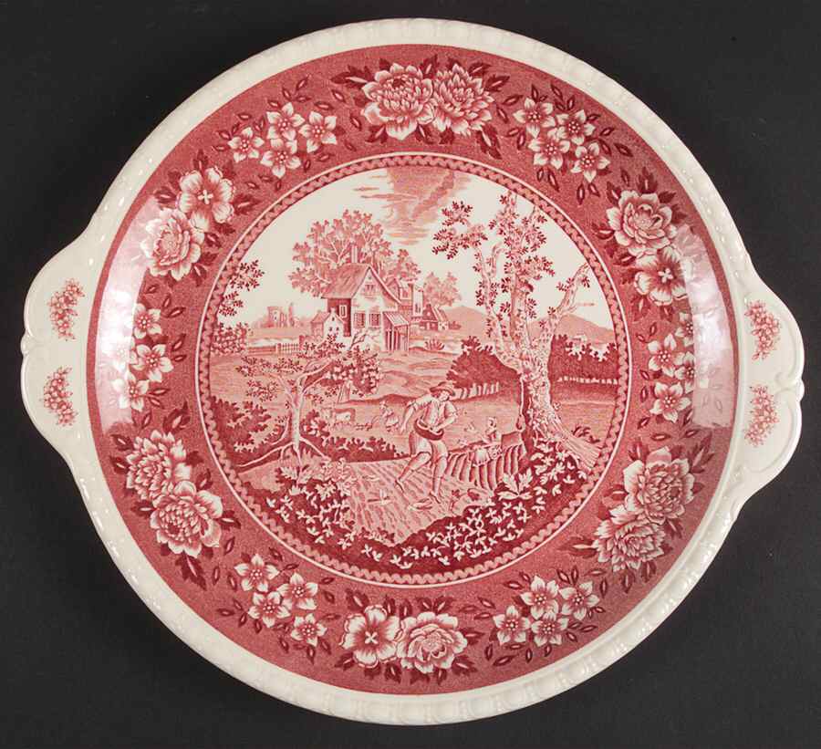 Rusticana Red Handled Cake Plate by Villeroy & Boch-1