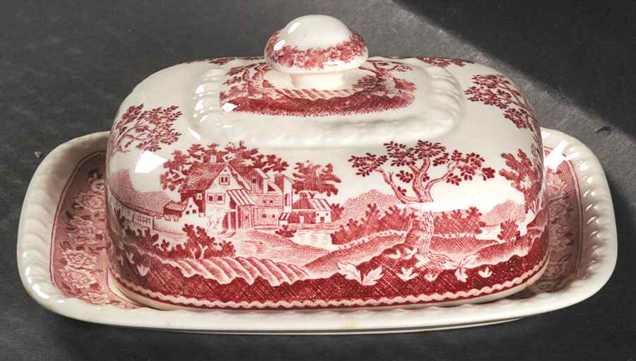 Rusticana Red Small Square Covered Butter by Villeroy & Boch-1
