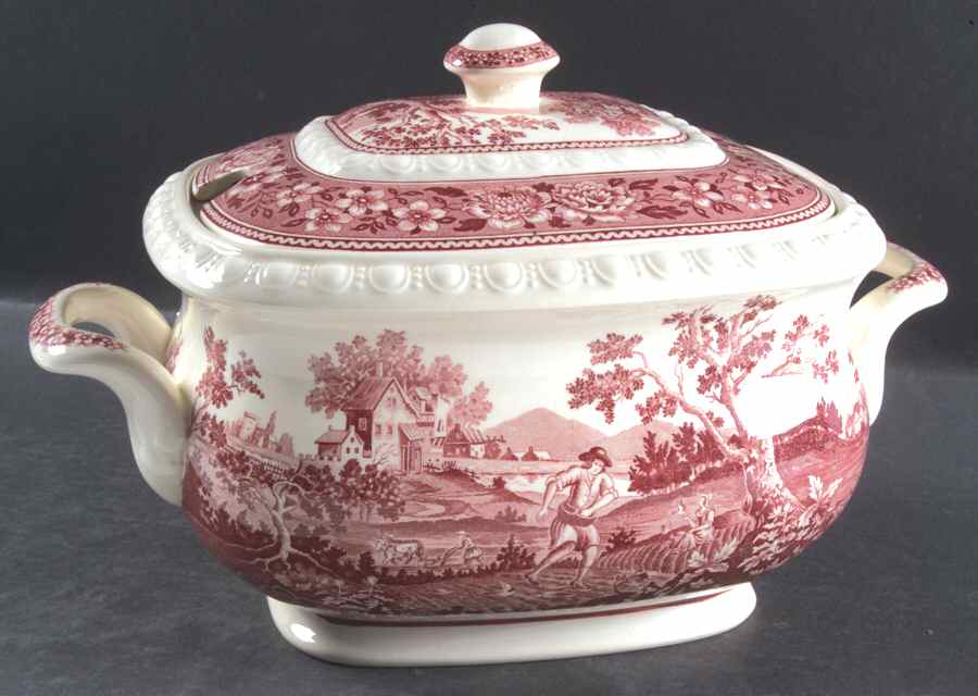 Rusticana Red Rectangular Tureen & Lid by Villeroy & Boch-1