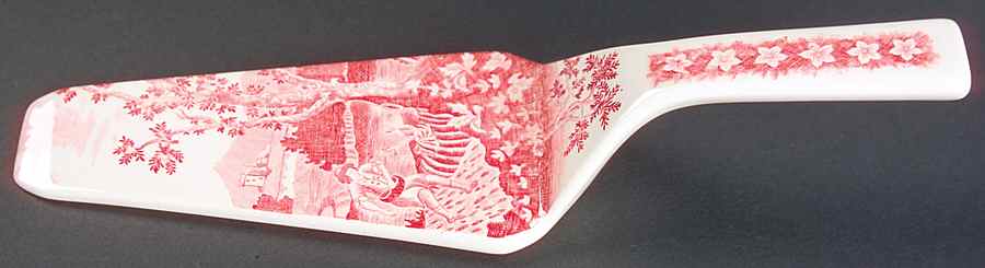 Rusticana Red Solid Ceramic Pie/Cake Server by Villeroy & Boch-1
