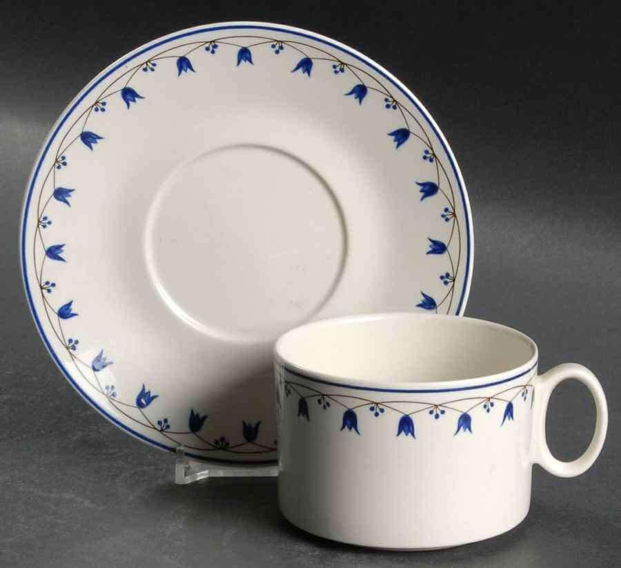 Salzburg Flat Cup & Saucer Set by Villeroy & Boch-1