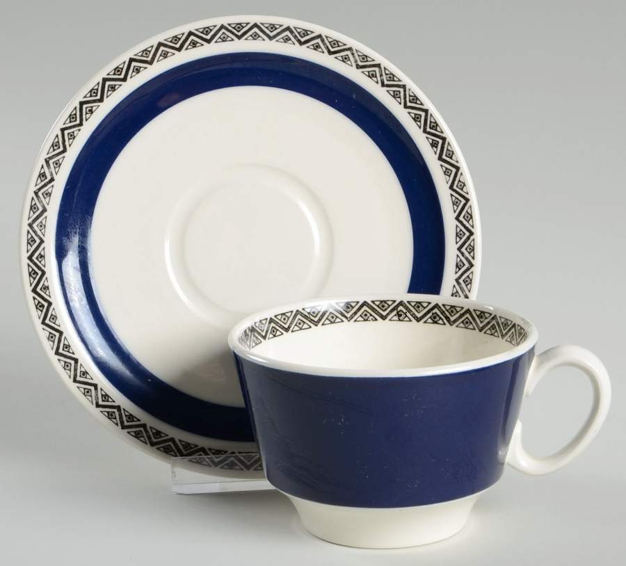Saphir Flat Cup & Saucer Set by Villeroy & Boch-1
